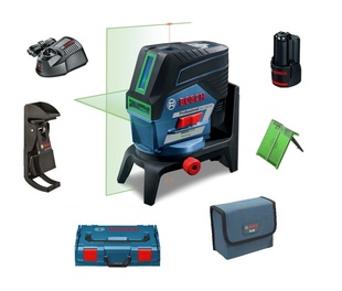 Bosch GCL 2-50 CG 0601066H00 Professional Křížový zelený laser + otočný držák + L-Boxx 