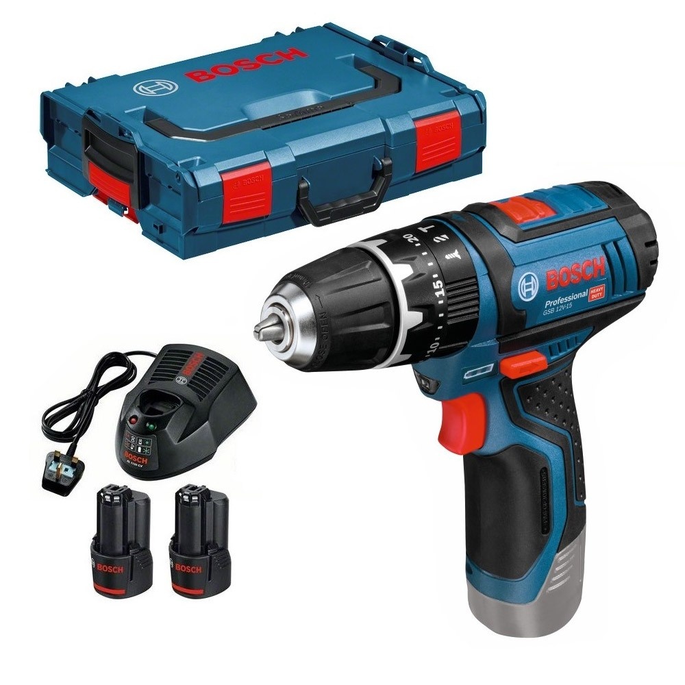 Bosch GSB 12V-15 06019B6906 Professional Aku šroubovák s příklepem 12V 2x 2,0Ah