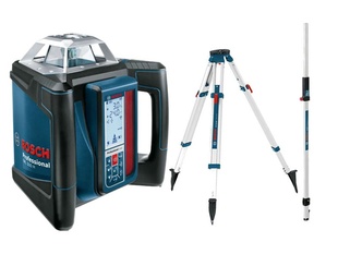 Bosch GRL 500 H + LR 50 06159940EE Professional Stavební rotační laser + stativ + měřicí lať