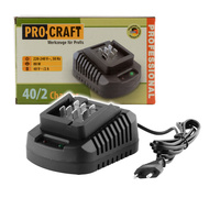 Procraft 40/2 nabíječka pro baterie 20/40 V