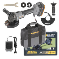 Procraft AG125A-1B-F aku úhlová bruska Industrial 20V 4,0Ah125mm taška