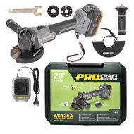 Procraft AG125A aku úhlová bruska 20V 1x 4,0Ah 125mm Industrial kufr