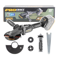Procraft AG125C bb aku úhlová bruska s plochou hlavou20V 125mm Industrial bez aku
