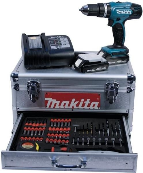 Makita DHP453SYEX Aku příklepový šroubovák s příslušenstvím Li-ion 18V 1,5Ah