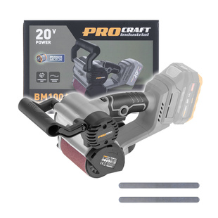 Procraft BM100A válcová (satinovací) bruska 20V bez aku