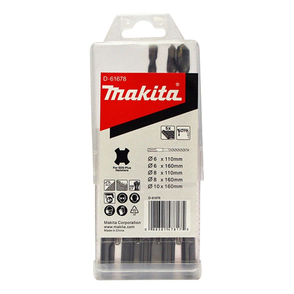 Makita sada vrtáků SDS Plus 5ks D-61678