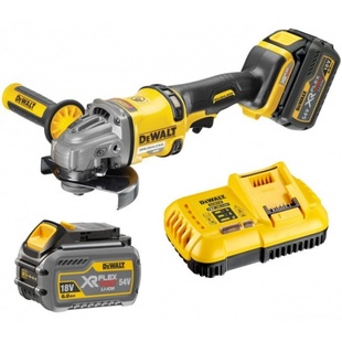 DeWalt DCG414T2 54 V XR FLEXVOLT 125 mm úhlová bruska 2x aku 6,0 Ah