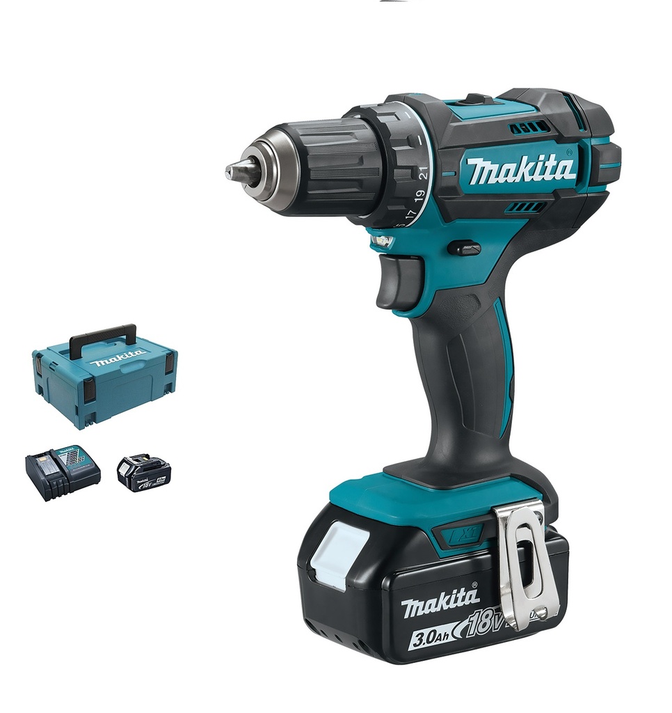 Makita DDF482RFJ Aku vrtací šroubovák Li-ion 18V 3,0Ah 62Nm