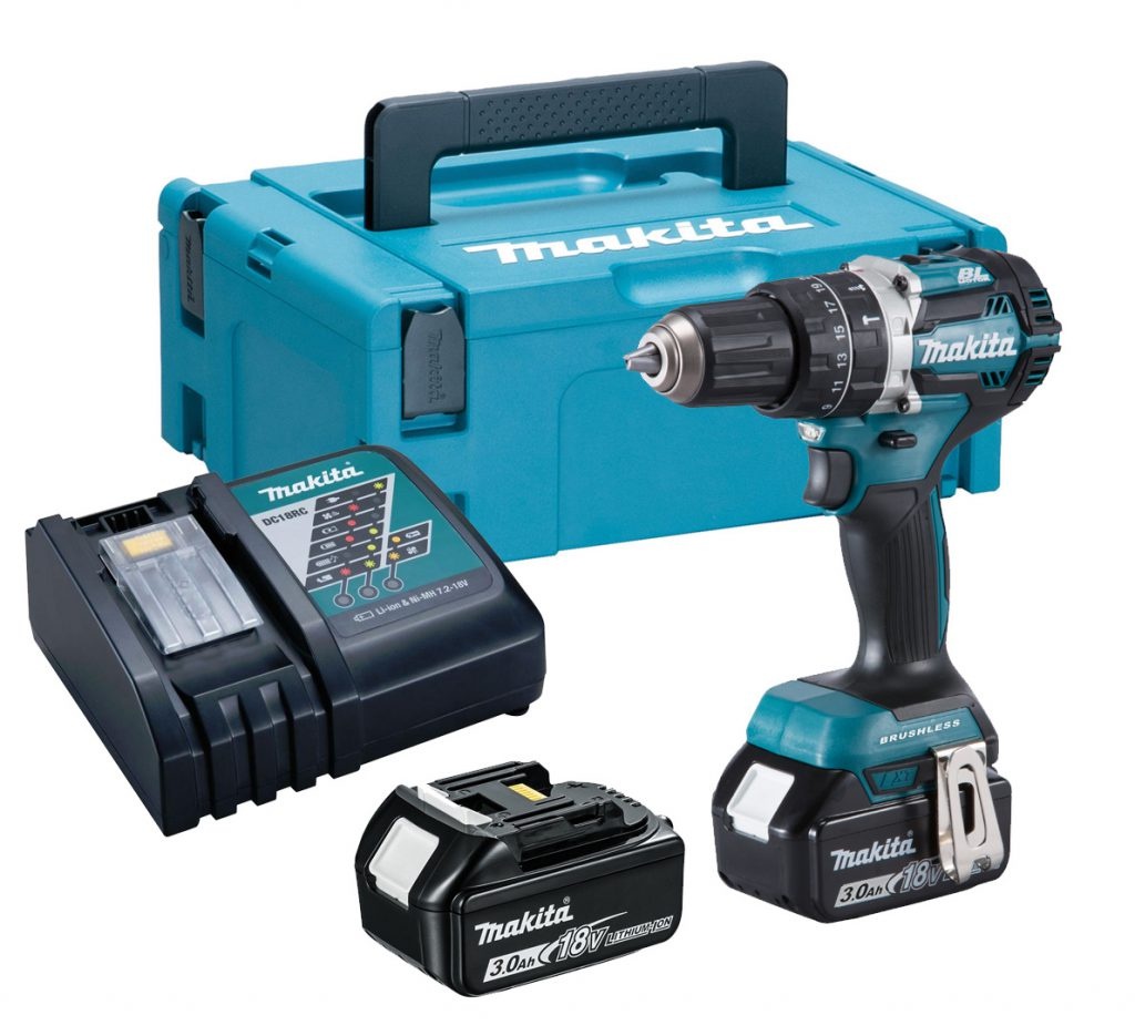 Makita DHP484RFJ Aku bezuhlíkový příklepový šroubovák Li-ion 18V 3,0Ah systainer