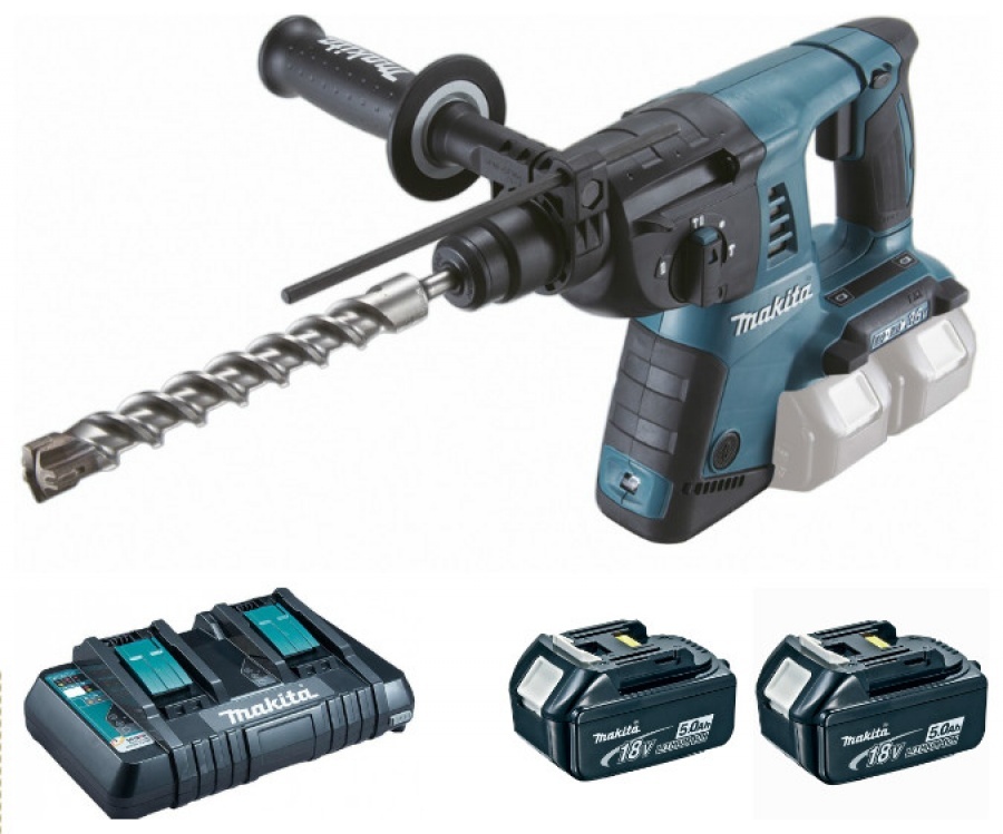 Makita DHR263PT2J Aku kladivo Li-ion 2x18V 5,0Ah systainer