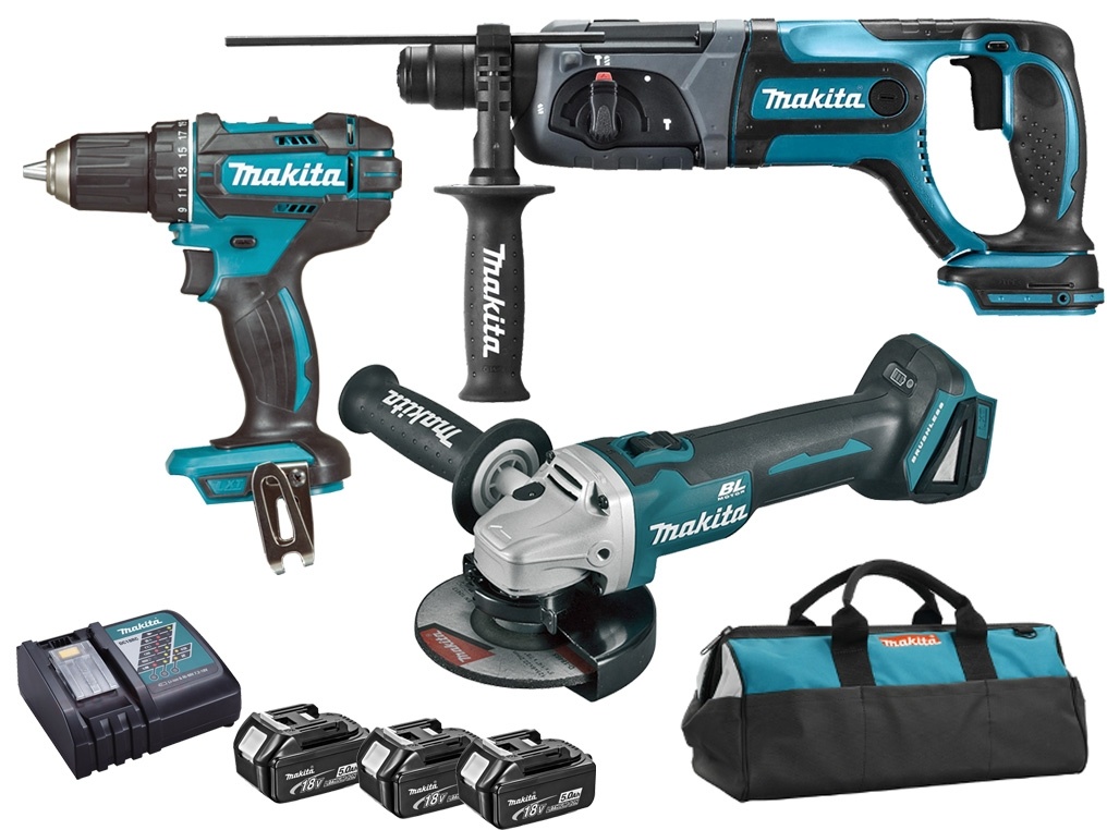 Makita DLX3078TX1 Aku sada nářadí 3x18V 5,0Ah