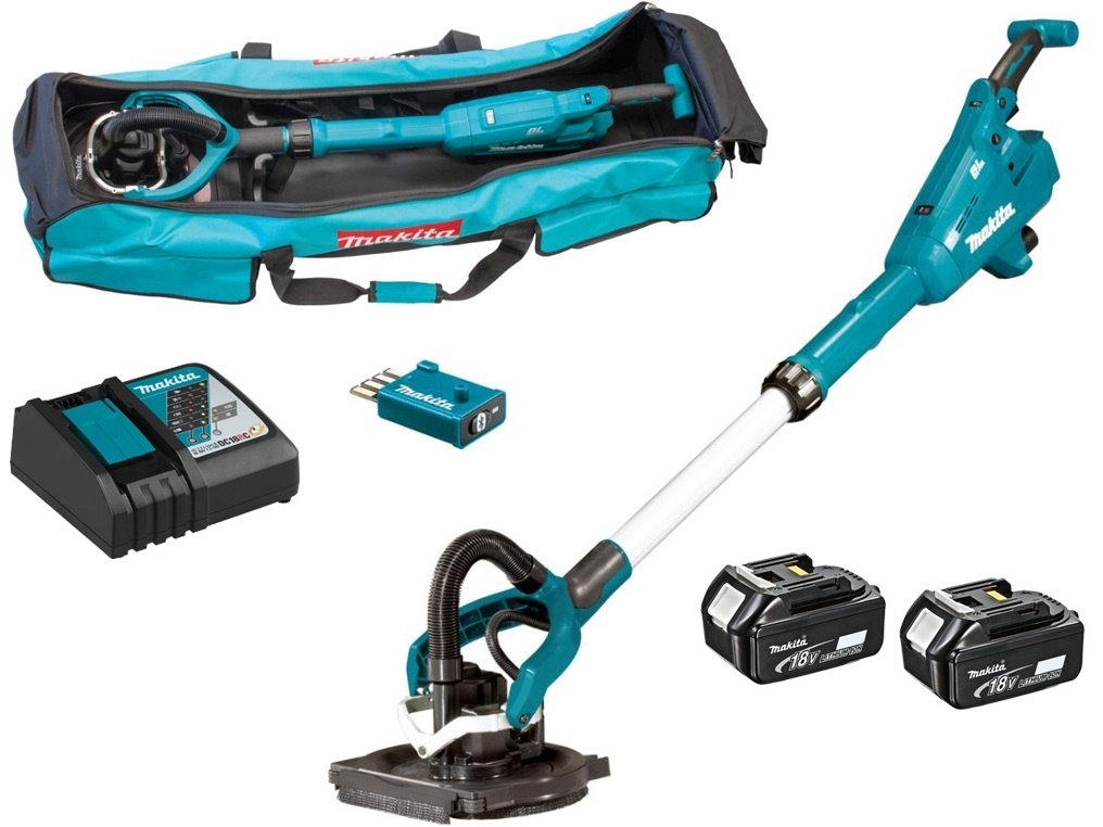 Makita DSL800RTEU Aku bruska na sádrokarton s AWS Li-ion 18V 5,0Ah