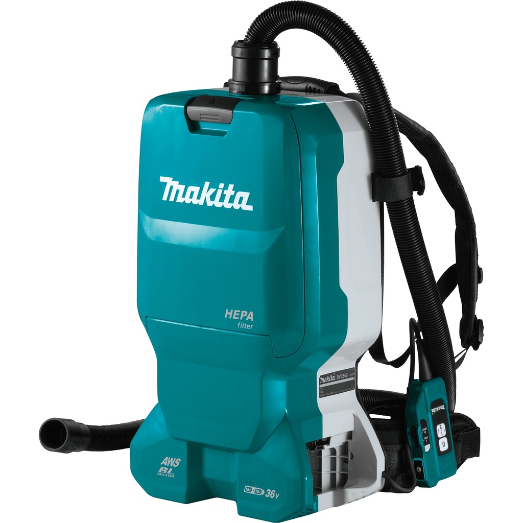 Makita DVC665ZU Aku-vysavač zádový s AWS Li-ion 2x18V bez aku