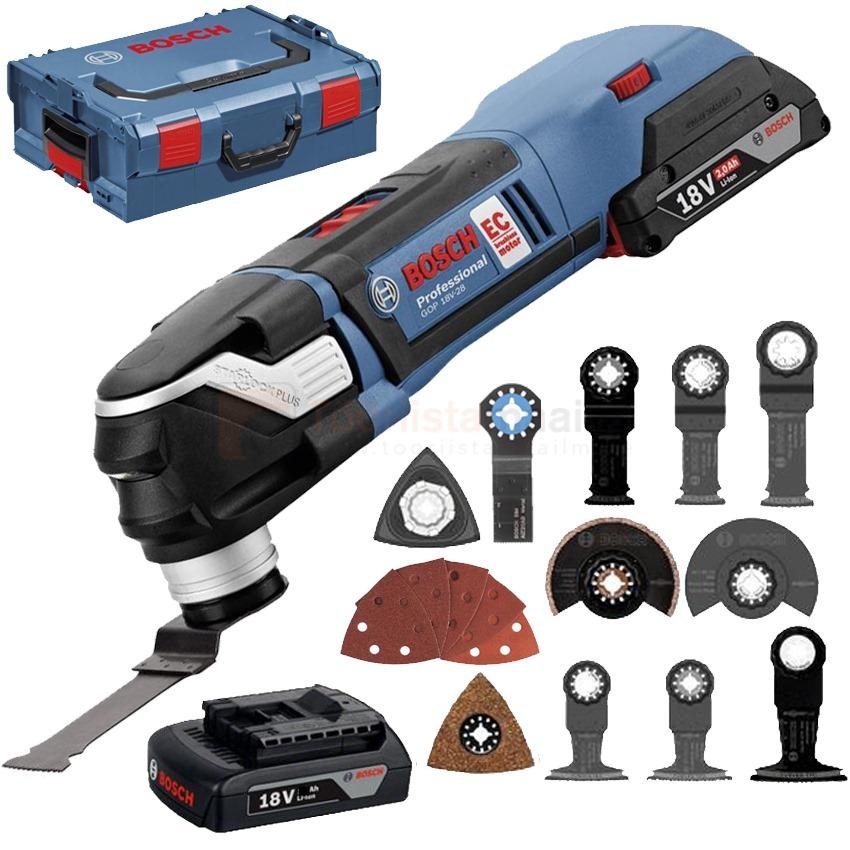Bosch GOP 18 V-28 06018B6000 Professional Aku multifunkční pila 18V 2x 2,0Ah