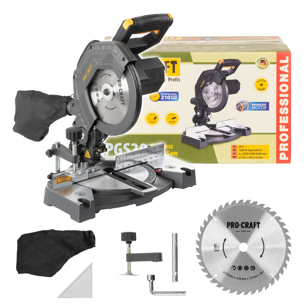 Procraft PGS20bb aku pokosová pily 20V 210mm bez aku