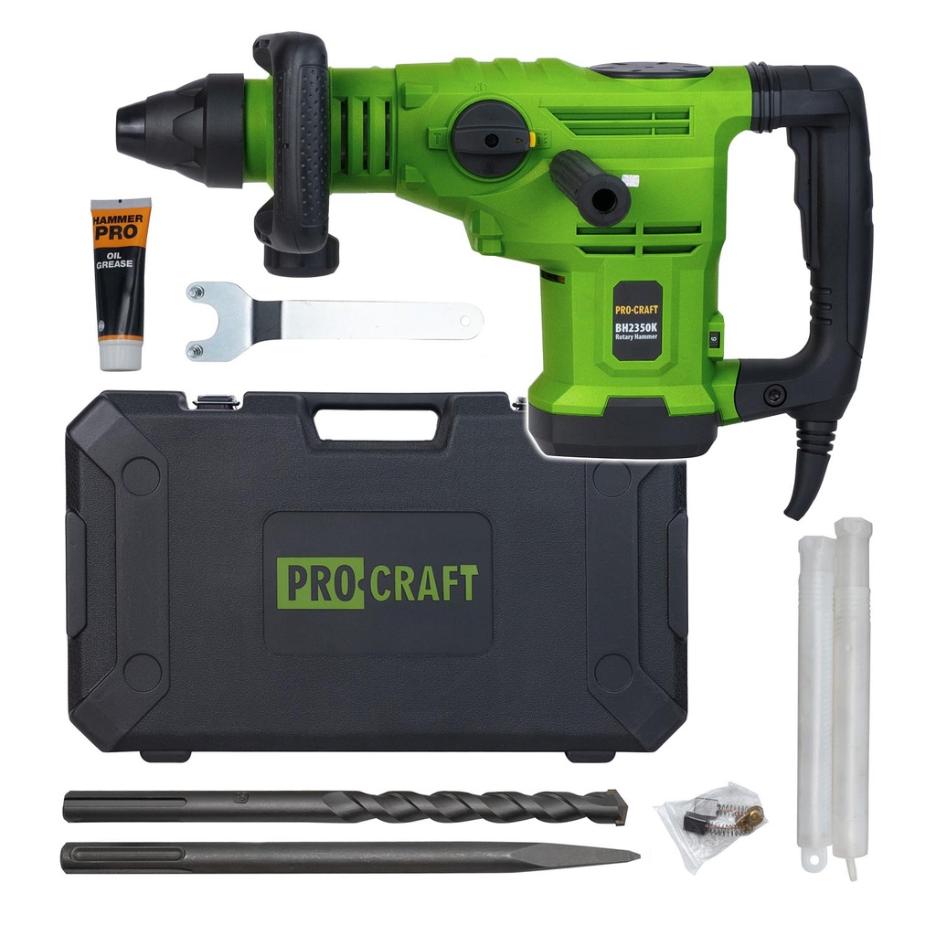 Procraft BH2350K kombinované kladivo SDS MAX 1600W 25J