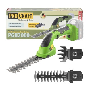 Procraft PGH2000 aku nůžky na trávu a živý plot 20V bez aku a nabíječky