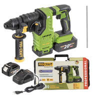 Procraft PHA30 aku kladivo SDS plus 2x 20V 4,0Ah 2,8J
