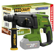 Procraft PHA40bb  aku kombinované kladivo SDS Plus 20V 2,6J bez aku