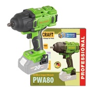 Procraft PWA80bb aku rázová utahovák 20V 1600 Nm bez aku a nabíječky