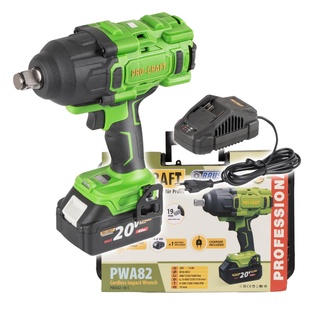 Procraft PWA82-1b-c aku rázový utahovák 20V 4,0 Ah 1600 Nm