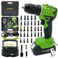 Procraft SPA18LiN/BS-32 Aku vrtací šroubovák 1x 20V 2,0Ah se sadou bitů BS-32
