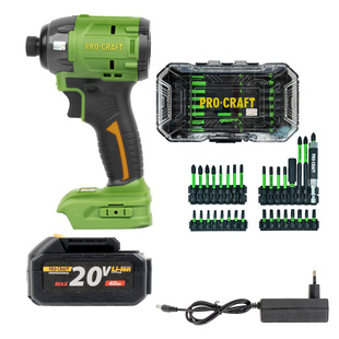 Procraft SPS22/IBS-41 aku rázový utahovák 20V 4,0Ah 230Nm set
