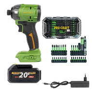 Procraft SPS22/IBS-41 aku rázový utahovák 20V 4,0Ah 230Nm set