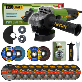 Procraft SPW1050/RM14 Úhlová bruska 850W 125mm +  kotouče