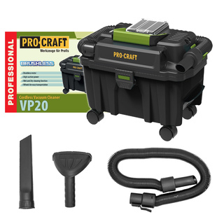 Procraft VP20 aku vysavač 20V bez aku a nabíječky